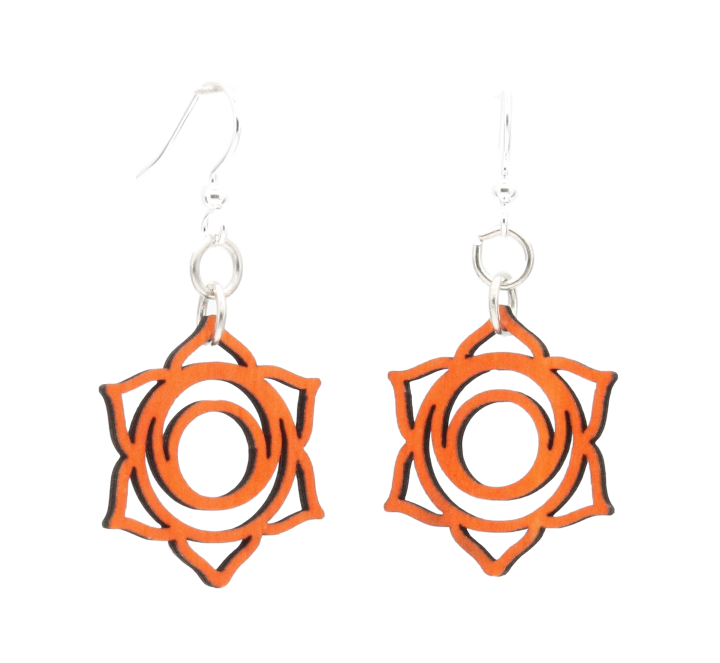 Svadhishthana Chakra Wood Earrings #1635