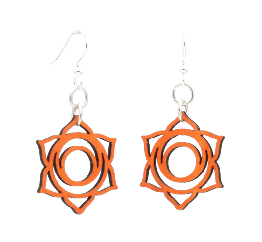 Svadhishthana Chakra Wood Earrings #1635