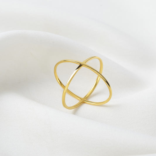 Criss Cross Ring X Cross Ring Minimal Ring