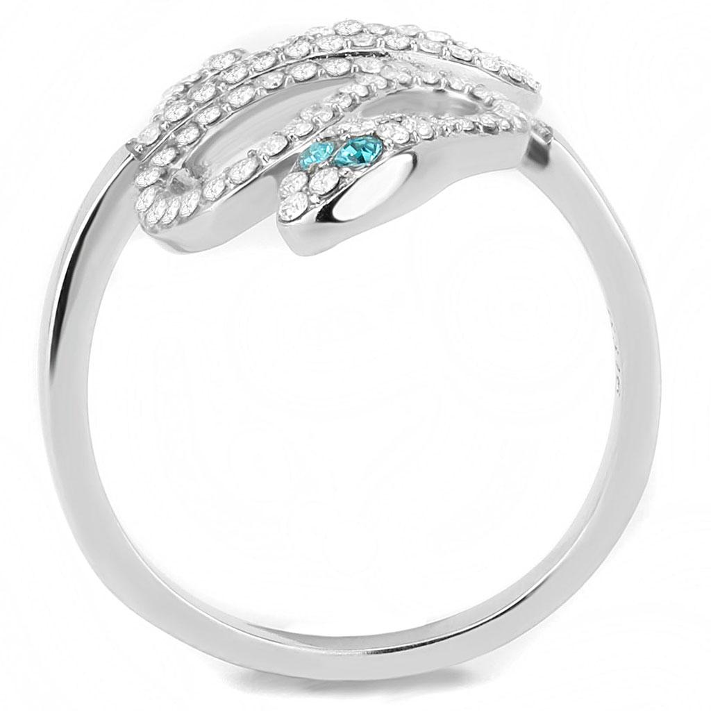 Women Stainless Steel Synthetic Crystal Rings