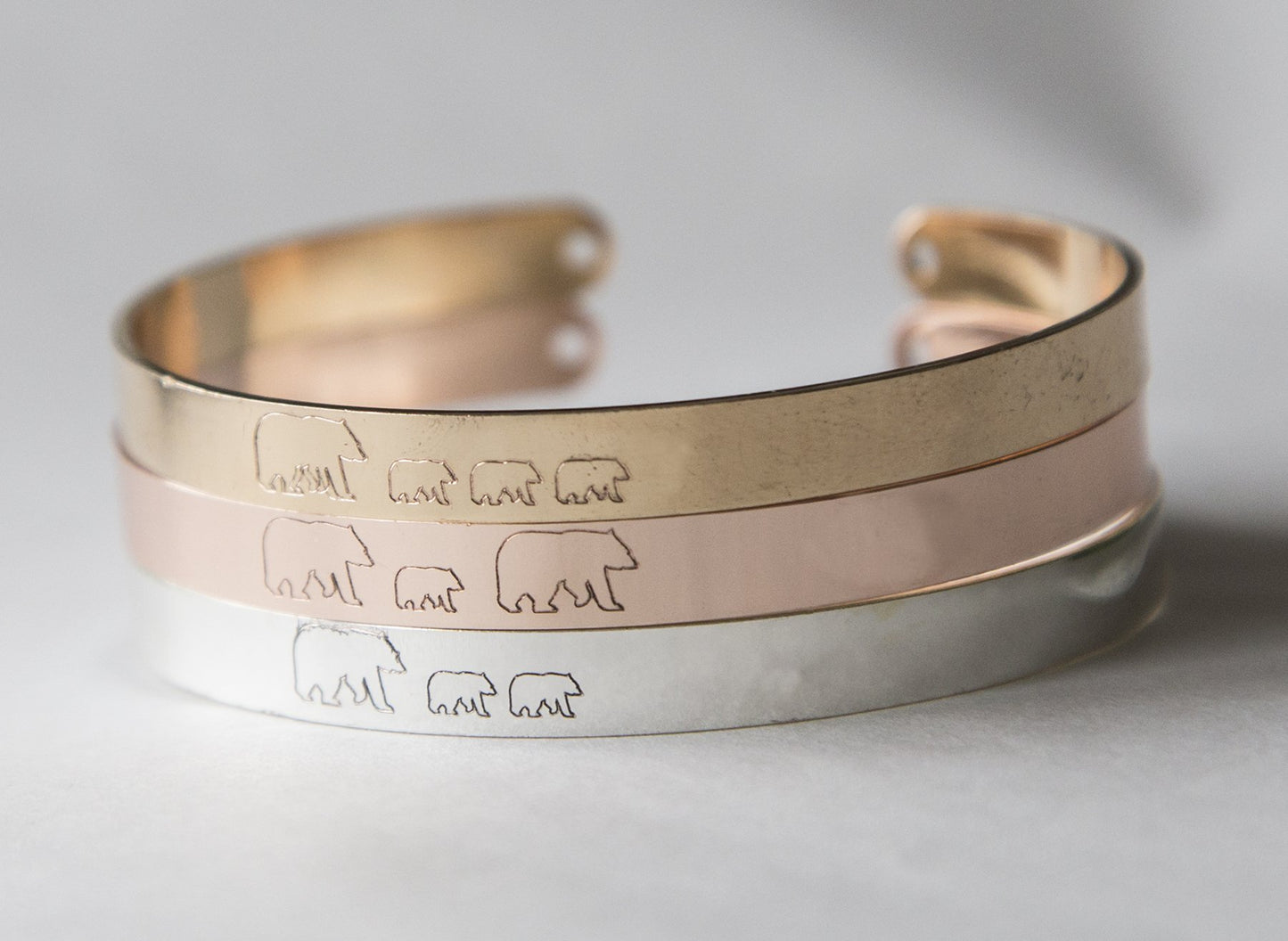 Mama Bear Engraved Bracelet, Personalized Engraved Gift, Mother's Day