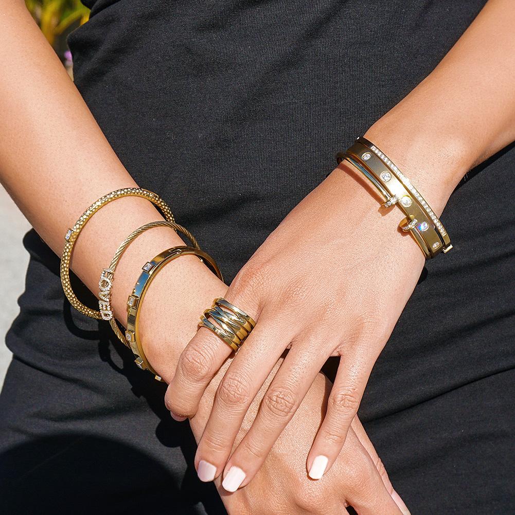 Layered Bangle Ring Set