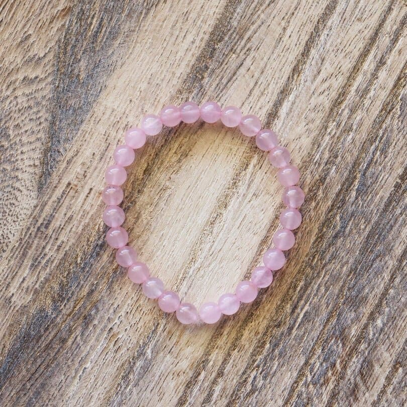 Bracelet en Quartz Rose ✦ Amour, Cœur et Harmonie