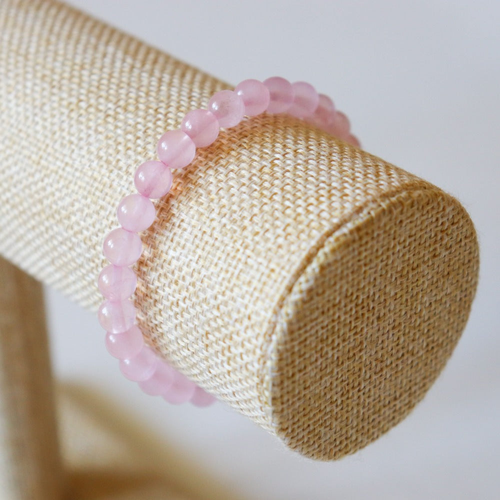 Bracelet en Quartz Rose ✦ Amour, Cœur et Harmonie